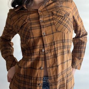 Plaid button up blouse from Sanctuary